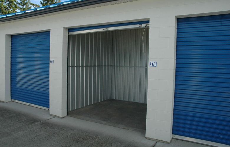 View of open, but empty storage unit at PQ Self Storage in Parksville