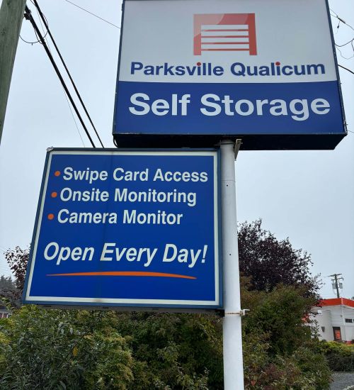 Ken Tokaryk, customer services manager at PQ Self Storage, sitting in the office